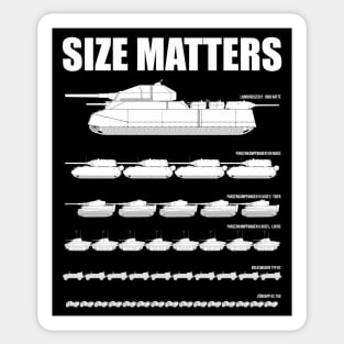 Size Matters German Tanks Sticker